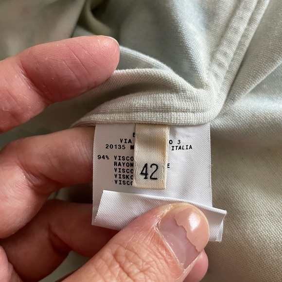 ETRO Knit Blazer Floral Print Turquoise Size 42 US Size 6 - Picture 4 of 9